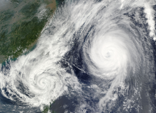 storm seen from satallite